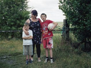 A mother out on a walk with her two sons - Brierley Forest Park, former Sutton-in-Ashfield Colliery | David Severn