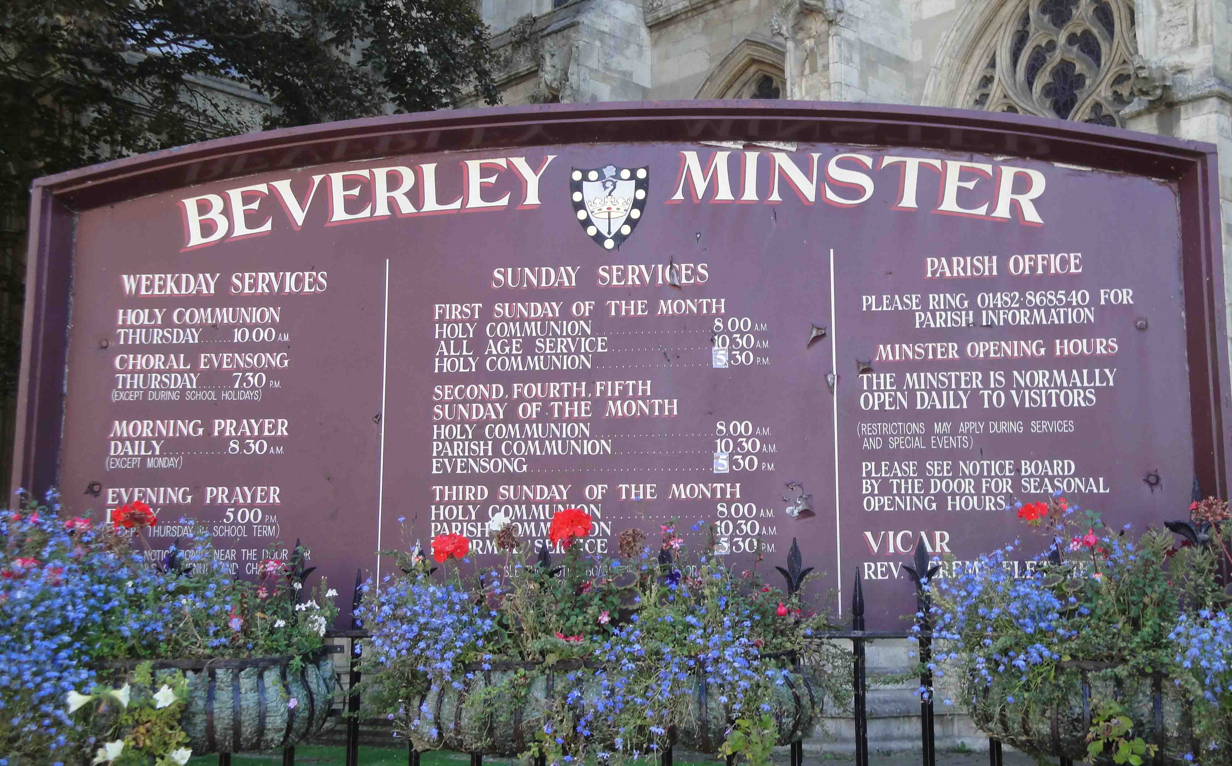 Sherwood Hall and Beverly Minster Religion, People (Miscellaneous