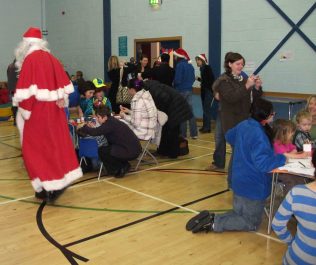 Father Christmas circulating Father Christmas circulating