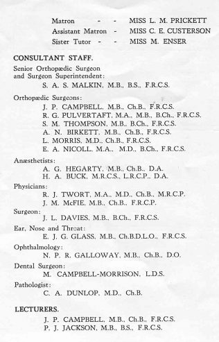 Harlow Wood Orthopaedic Hospital