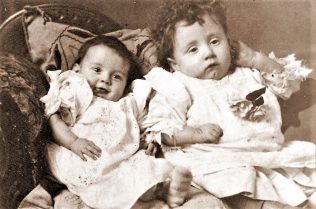 Mary and Len Fisher, two eldest children of Annie & John Lenox Fisher 1917 | private family collection