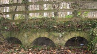 The culvert near Post O that was part of the Duke of Portland's water meadows scheme