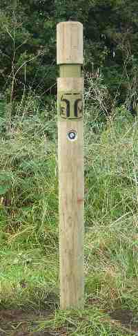These posts mark the Thynghowe Trail These posts mark the Thynghowe Trail | All photos by Steve Horne and the Friends of Thynghowe