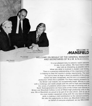 Welcome to Mansfield Colliery Welcome to Mansfield Colliery